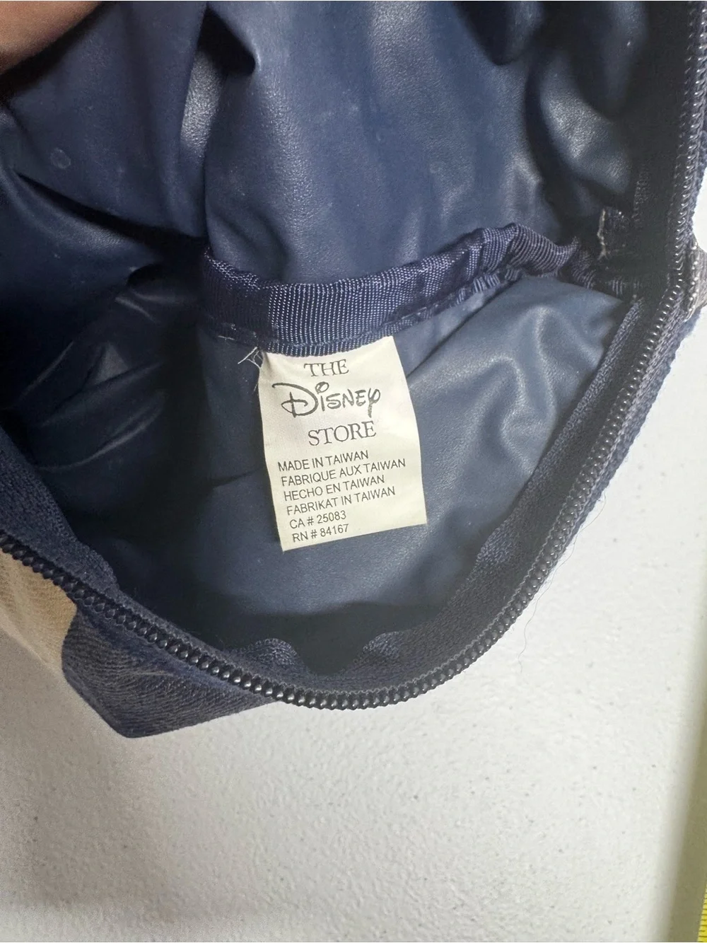 Disney University Mickey Denim Zipper Bag Makeup Travel Bag